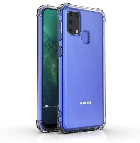 Galaxy M31 Köşeleri Airbagli Antişok Ultra Koruma Şeffaf Kılıf ürün görseli 1