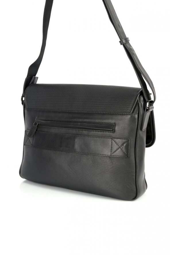 The Bond Siyah Erkek Postacı Çantası - 4