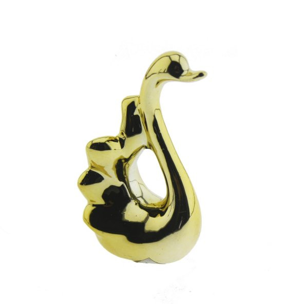 Metalize Kuğu Biblo 5x8cm - 4