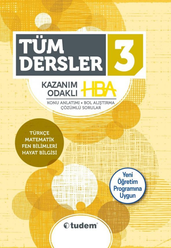 Tudem 3. Sınıf Tüm Dersler Kazanım Odaklı HBA