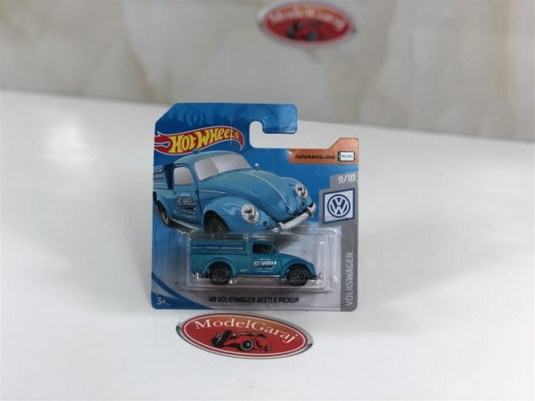 1949 VW BEETLE PİCKUP MAVİ*1:64 ÖLÇEK*HOTWHEELS*MODELGARAJ - 2