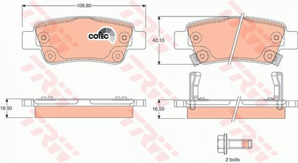 Honda Crv 2007-2011 2.2Dizel Arka Balata Trw Marka