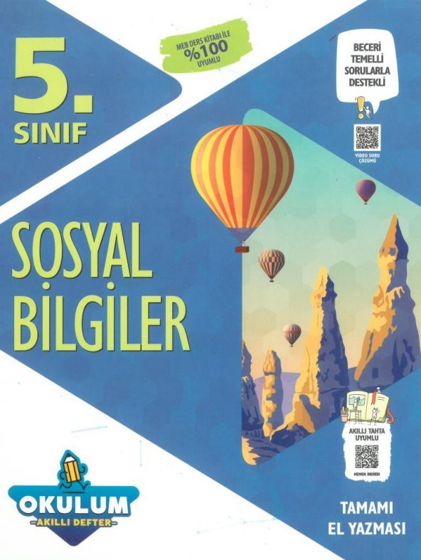 Murat 5.Sınıf Sosyal Bilgiler Okulum Akıllı Defter