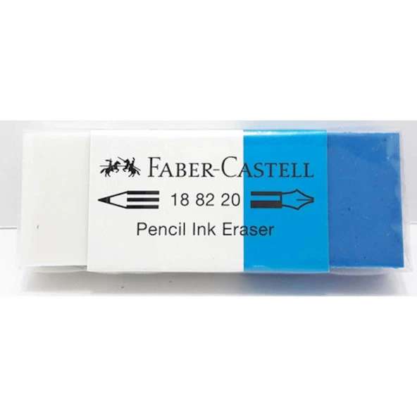 Faber Castel Mavi Beyaz Silgi (1 Adet) 188220-7082