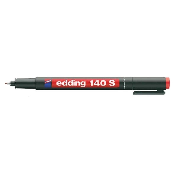 Edding Asetat Kalemi Kırmızı-S 140-02 (1 Adet)