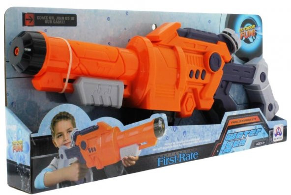 55 cm Pompalı Turuncu Su Tabancası - 2
