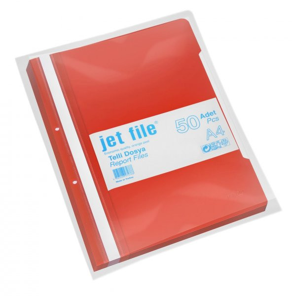 Jet File Telli Dosya Kırmızı