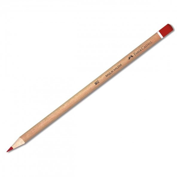 Faber Castel Başlık Kalemi Natural Kırmızı (1 Adet)