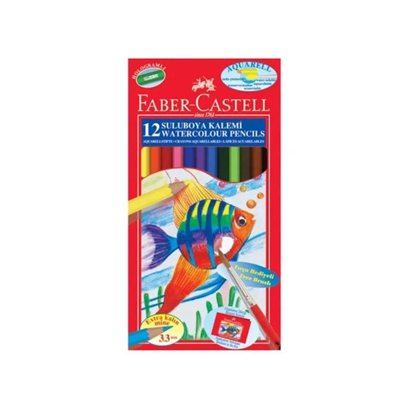 Faber Castel Suluboya Kalemi Aquarel 12Li 110622 ( 1 Adet )