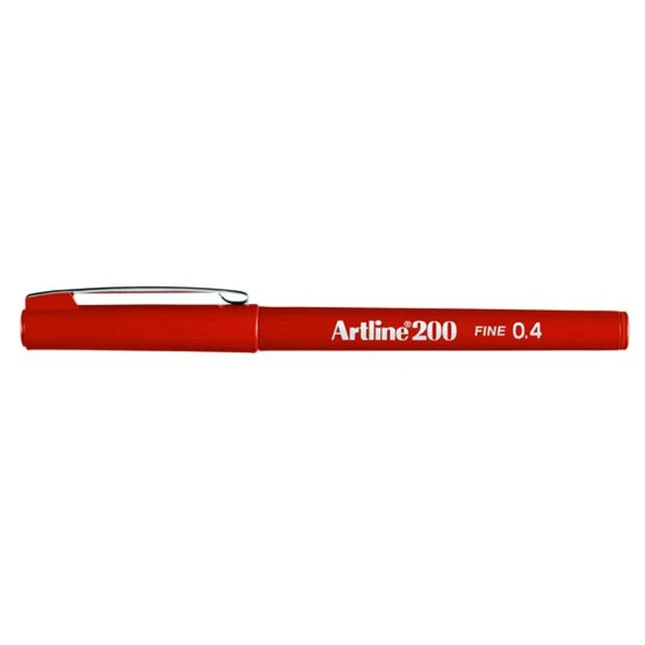 Artline Fineliner Kalem Koyu Kırmızı 0,4-200N (1 Adet)