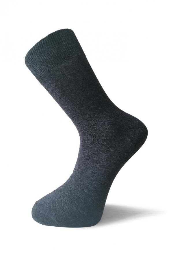 Akala (12 Adet) Erkek Antrasit Doku Erkek Soket Çorap 4602
