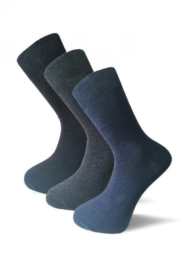 Akala (12 Adet) Erkek Antrasit Doku Erkek Soket Çorap 4602 - Resim 4