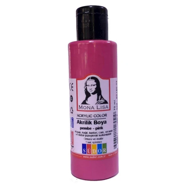 Südor Monalisa Akrilik Boya Pembe 70ml Sd150-03 (1 adet)