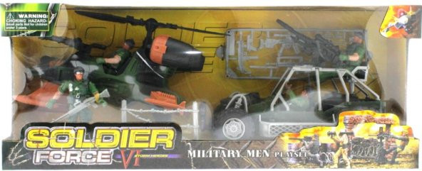 Buggy ve Helikopterli Askeri Oyun Seti - 4