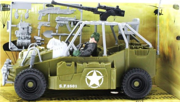 Combat Force Figür ve Askeri Buggy - 2
