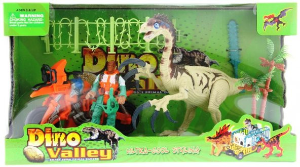 Dinozor Avcısı Motorlu  Oyun Seti - 4