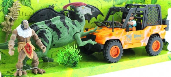 Dinozor Avcısı Jeepli Oyun Seti - 2