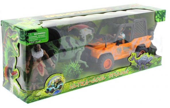 Dinozor Avcısı Jeepli Oyun Seti - 3