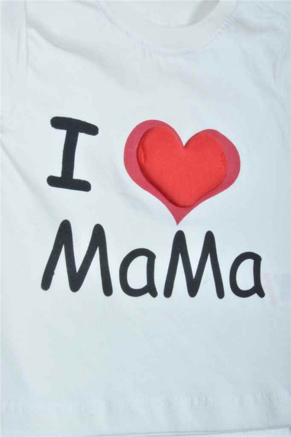 Anılço 2li Kız Bebek Takım I Love Mama