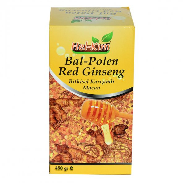 Hel-Kim Bal Polen Red Ginsengli Bitkisel Karışımlı Macunnu 450 Gr - 3