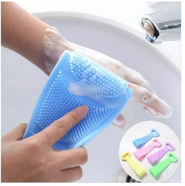 Banyo Sırt Kesesi Çift Taraflı Slıkon Duş Lifi Sırt Fırçası 60 cm - 6