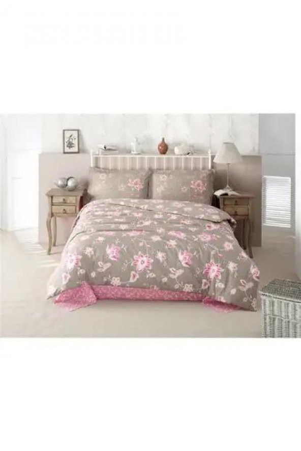 Clasy Tek Kişilik Nevresim Takımı Belinay Pembe