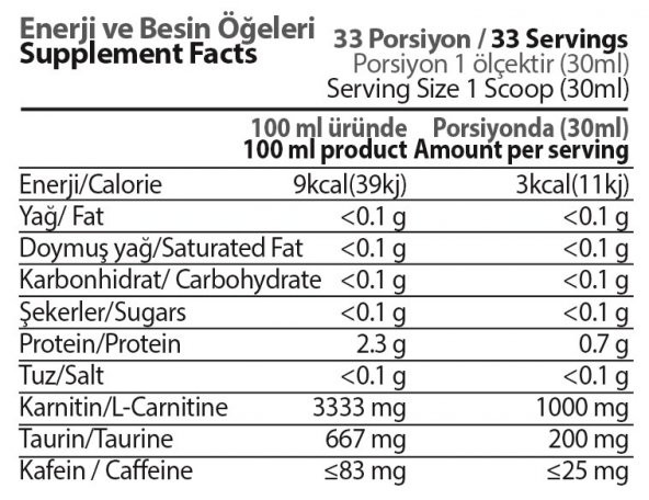 Hardline L-Karnitin Sıvı 1000 ML karnitin Lcarnitin karnitin YAĞ YAKICI ( LİMON )  (HEMEN KARGO) - 8