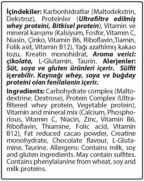 Hardline Progainer 3000 Gr Gainer Kilo Aldırıcı Karbonhidrat Tozu Pro Gainer Hardline ÇİKOLATA - 9