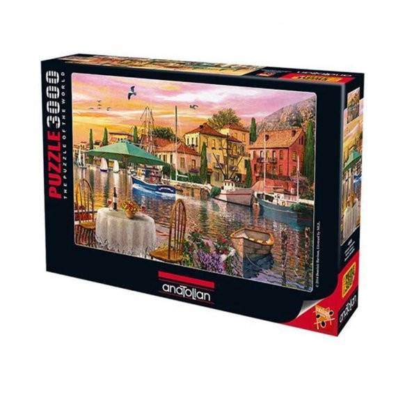 4905 Limanda Günbatımı 3000 Parça Puzzle -Anatolian