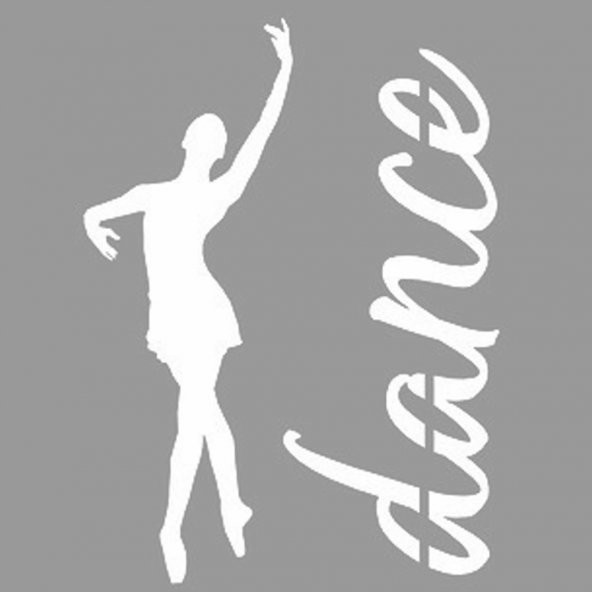 Dance Yazılı Stencil Boyama şablonu 30x30 cm, Duvar Stencil, Fayans Stencil, Mobilya Stencil