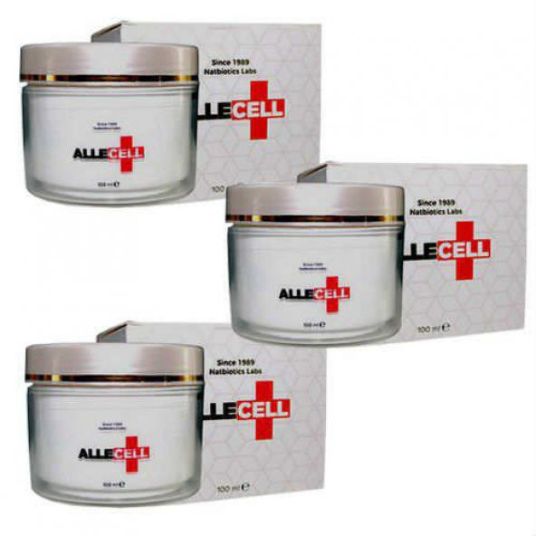 3 Adet Allecell Krem (Orjinal Alle Cell Kremi) 100 Ml