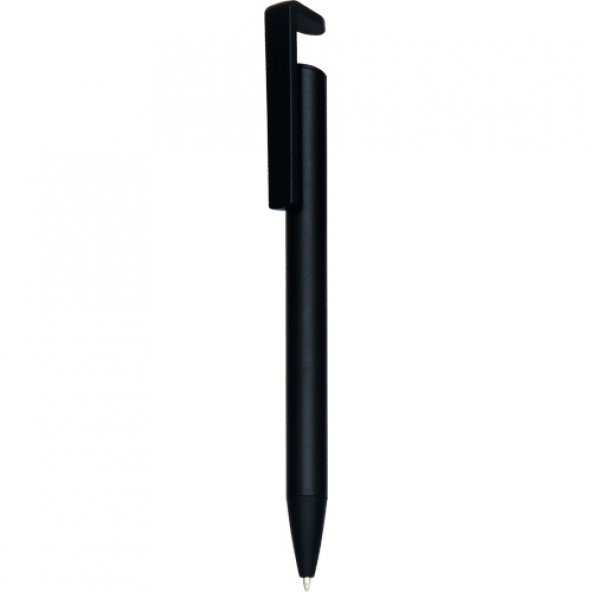 Kişiye Özel, Promosyon, Baskılı, 50li 0555-110 Metal Telefon Stand Özellikli Tükenmez Kalem, Siyah