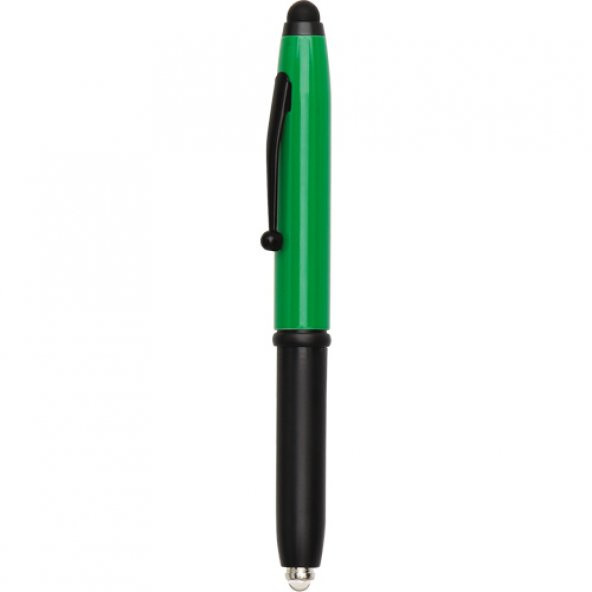 Kişiye Özel, Promosyon, Baskılı, 50li 0555-10 Metal Işıklı Dokunmatik Tükenmez Kalem, Yeşil