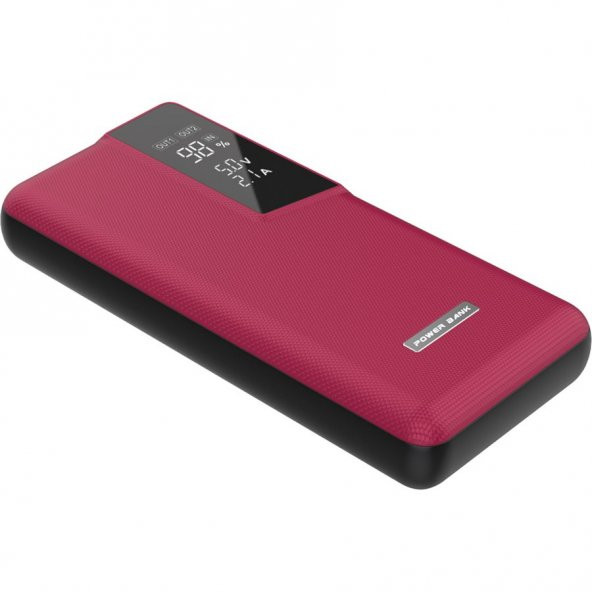 Kişiye Özel, Promosyon, Baskılı,  PWB-135 Plastik Powerbank, 13000 mAh Kırmızı