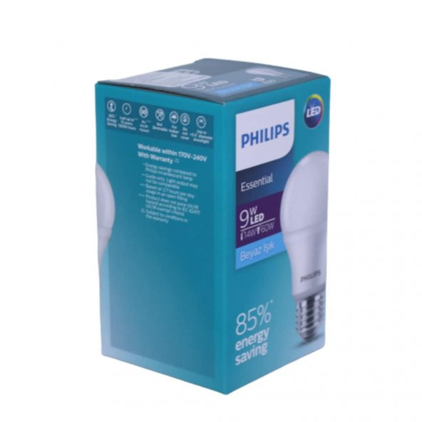 PHILIPS LED AMPUL 9W (60W) E27 6500K BEYAZ IŞIK - 2
