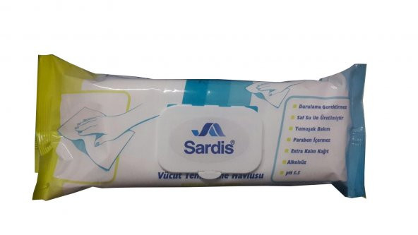Vücut Temizleme Mendili Sardis 60lı - 1