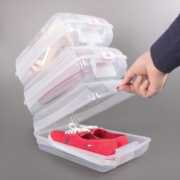 Decobella 5 li Bayan Ayakkabı Koruma Kutusu - 3