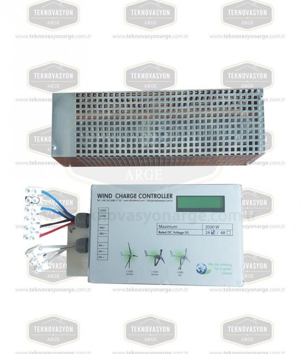 1000 WATT 24 V Rüzgar Türbini + Yerli Şarj Kontrol Cihazı - 2