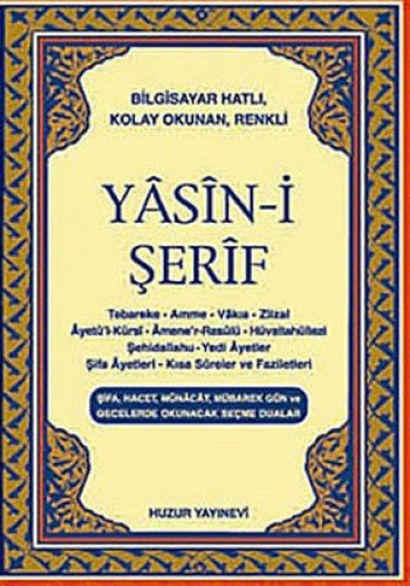 Yasini Şerif Bilgisayar Hatlı Cep Boy