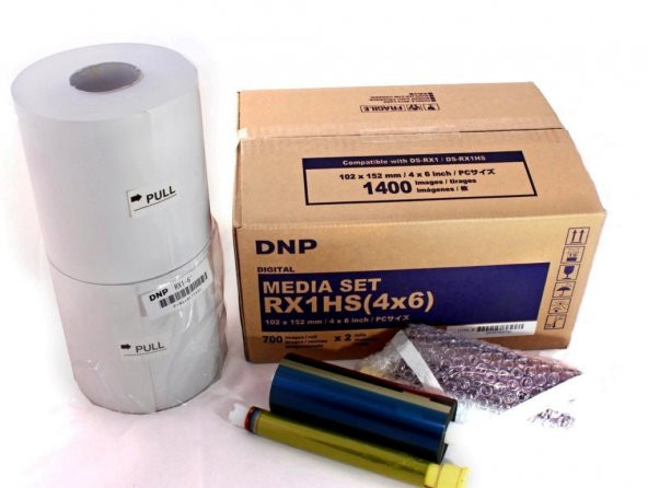 DNP RX1HS 4x6 Paper 1400 Prints - 1