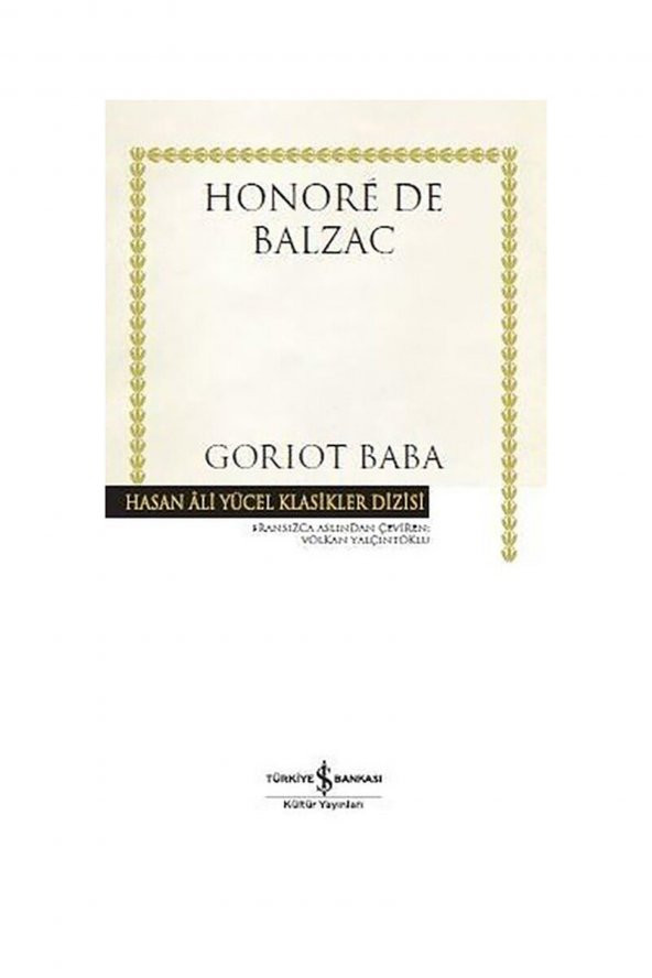 Goriot Baba Hasan Ali Yücel Klasikler