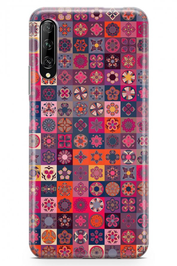 Huawei P Smart Pro 2019 Kılıf Patchwork Serisi Fiona - 2