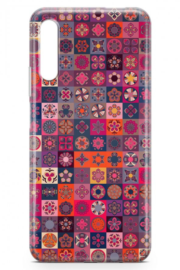Huawei P Smart Pro 2019 Kılıf Patchwork Serisi Fiona - 3