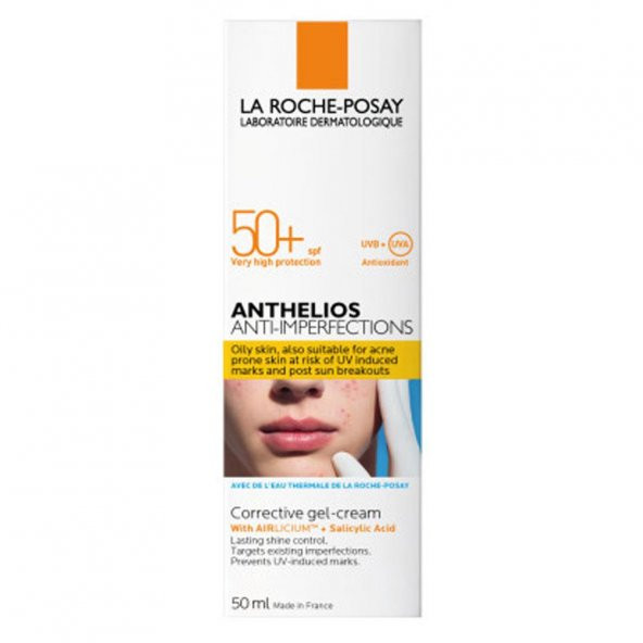 La Roche Posay Anthelios Anti-Imperfections Güneş Koruyucu Jel-Krem SPF50+ 50ml - 3