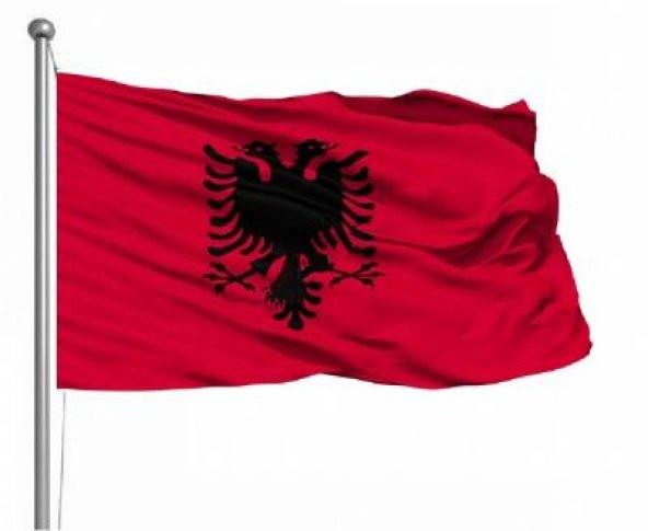 Arnavutluk Bayrağı 30X45CM.