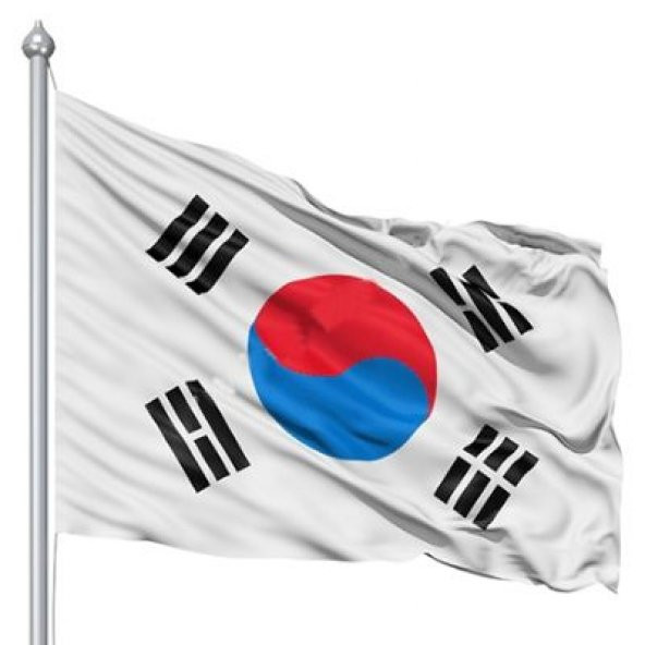 Güney Kore Bayrağı 150X225CM.