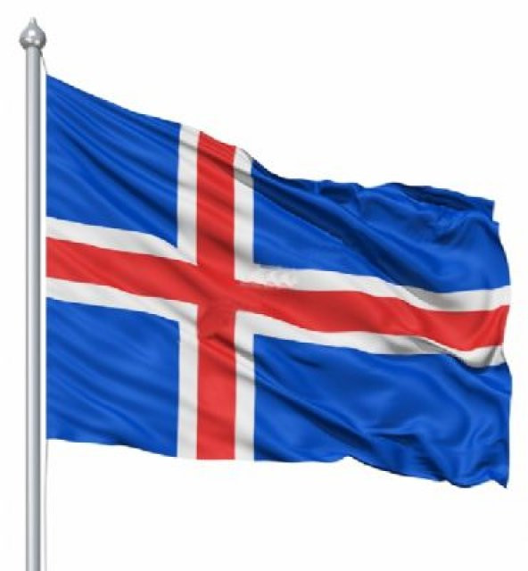 İzlanda Bayrağı 150X225CM.