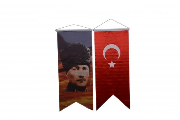 Atatürk Resmi ve Türk Bayrağı İkili Set