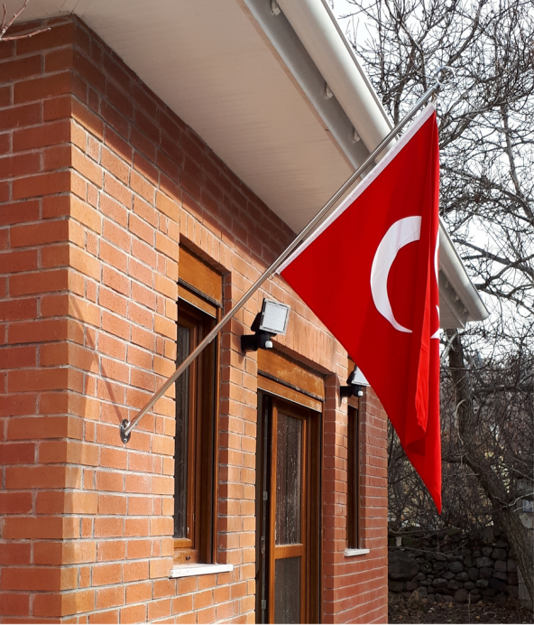 Bayrak Direği, Direk 155cm. + Türk Bayrağı