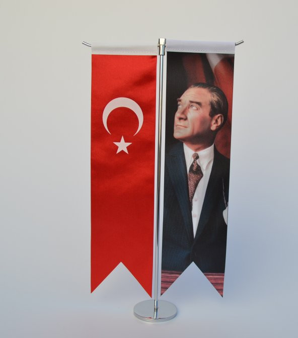 Türk Bayrağı ve M.Kemal Atatürk Masa Bayrak Takımı